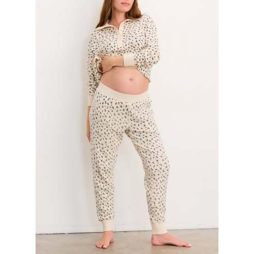 The Printed Waffle Jogger | HATCH Maternity & Beauty Collection