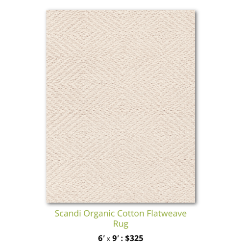 Hook and Loom Organic Cotton Flatweave Rug