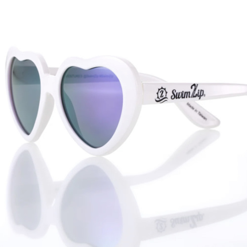 Kids Heart Sunglasses - White