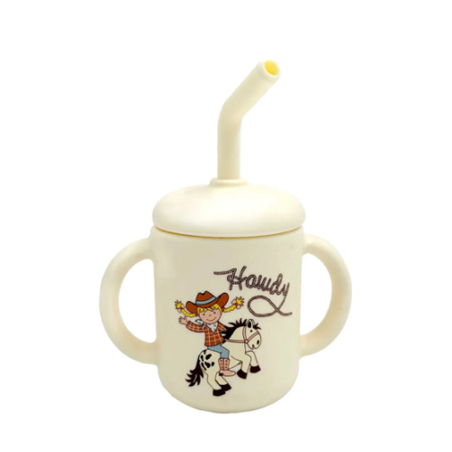 Cowgirl Howdy Sippy Cup (Cream) - Bridle Up Hope Shop