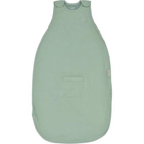 Woolino Merino Wool & Organic Cotton Baby Sleep Sack 2-24 Months – Ultimate 4-Season Baby Sleeping Bag, Universal Size Wearable Blanket, 2-Way Zipper & Adjustable Fit, Year-Round Use - Aloe