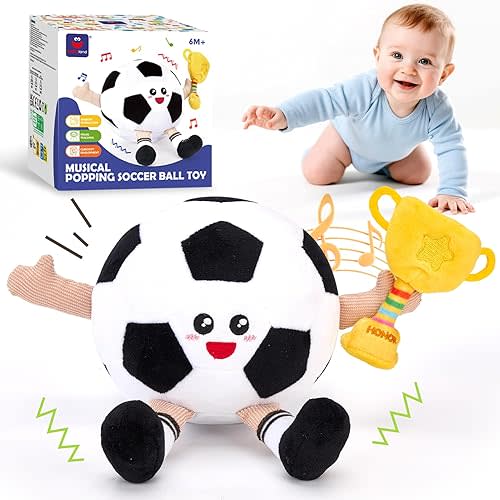 hahaland Baby Crawling Plush Toy for 6 12 18 Months – Musical Dancing Bouncing Toys, Voice Repeat Interactive Tummy Time Toy for Boys & Girls, Birthday Gift for Infants