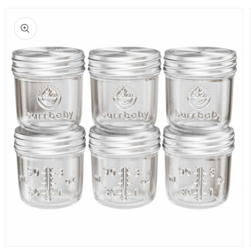 3.5oz Glass Breast Milk Storage Containers