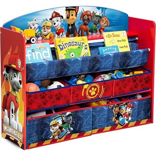 Delta Children Deluxe Book & Toy Organizer, Nick Jr. PAW Patrol