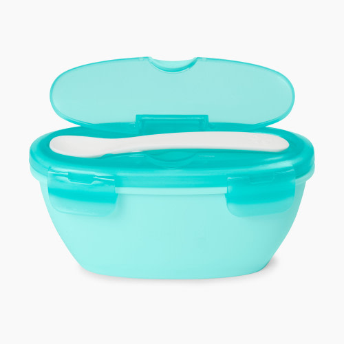 Skip Hop Easy-Serve Travel Bowl & Spoon - Teal