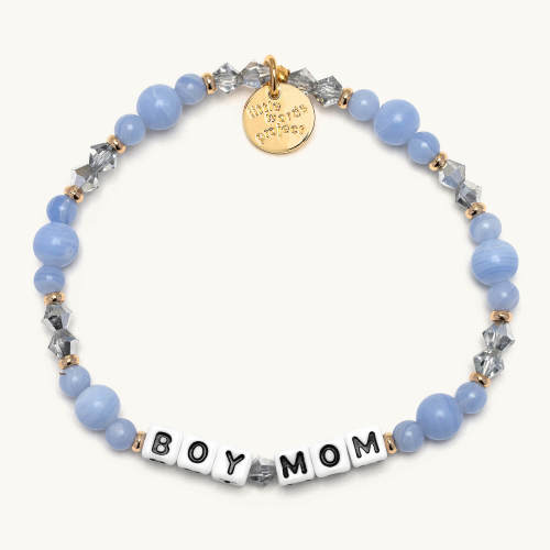 Boy Mom Bracelet | Beaded Word Bracelet for Moms | Little Words Project