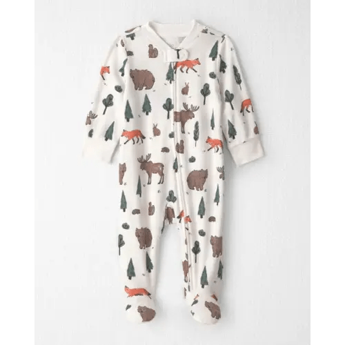 Baby Organic Cotton Sleep & Play Pajamas in Woodland Creatures - Little Planet | Carter's