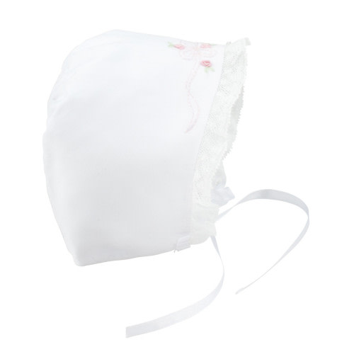 Vintage Bow & Lace Bonnet