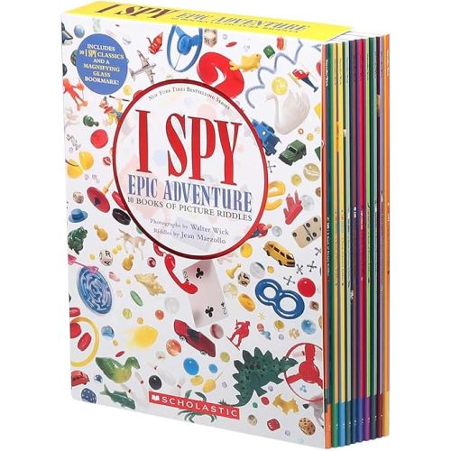 I SPY Epic Advanture 10 Books Of Picture Riddles Box Set With Free Magnifying Glass Bookmark Paperback