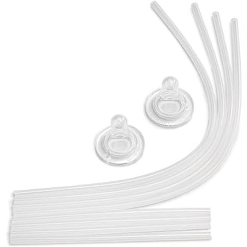 Hands-Free Baby Bottle - Anti-Colic Stroller Toddler 1 Year + Feeding Baby Bottle Replacement Tube & Nipple Kit (9 oz Bottles)