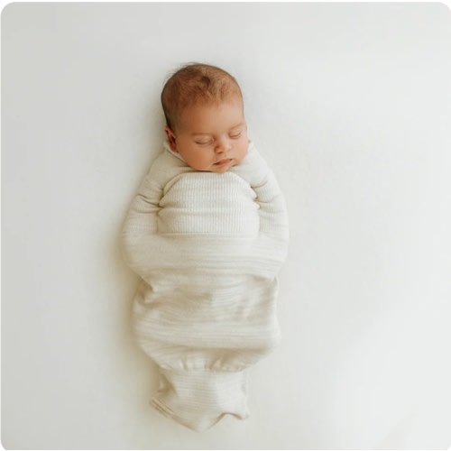 Bamboo Blend Beige Swaddle Sleep Sack – Swaddelini