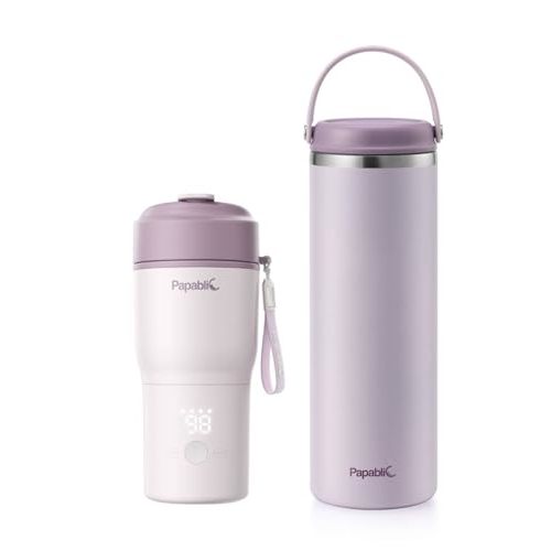 Papablic 360° Breastmilk Cooler & Portable Breast Milk Warmer, Purple
