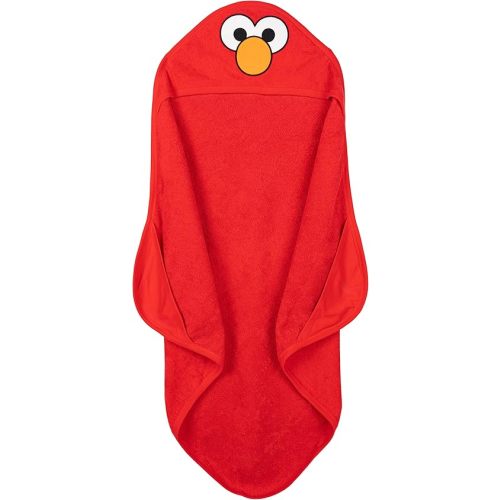 Sesame Street Elmo Newborn Baby Boys Hooded Towel Red One Size