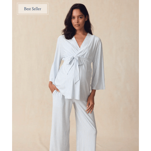 LAKE | Women | DreamModal® Pajamas | Fog Maternity Kimono Bundle