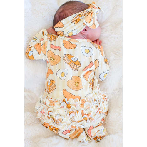 Zipper Ruffle Footie | Love You A Brunch