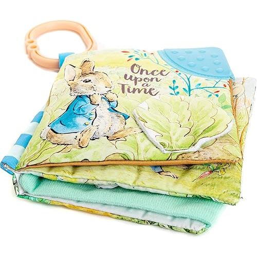 Peter Rabbit Soft Book Teether and Crinkle, 5 Inches