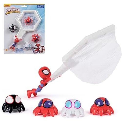 SwimWays Marvel Spidey and His Amazing Friends Float and Catch Game, Water Toy, Outdoor Toys, Marvel Pool Party Favors & Bath Toys for Kids Ages 5 & Up