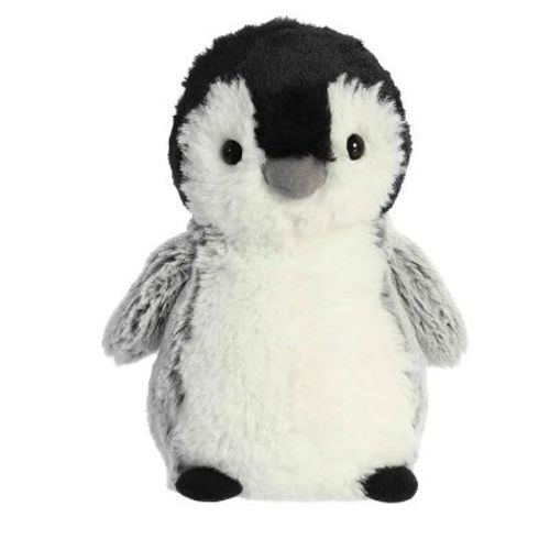 Aurora Small Pippin Penguin Mini Flopsie Adorable Stuffed Animal Gray 8"
