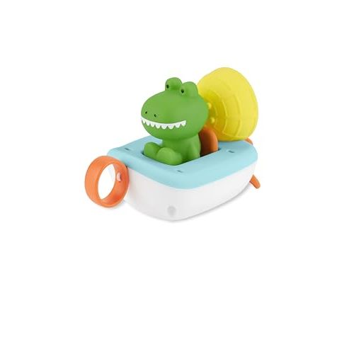 Skip Hop Baby Bath Toy Croc The Boat 3-Piece Set, Zoo