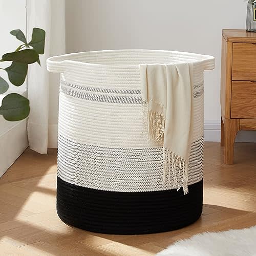 OIAHOMY 80L Laundry Basket Laundry Hamper Nursery Hamper Gradient Dark
