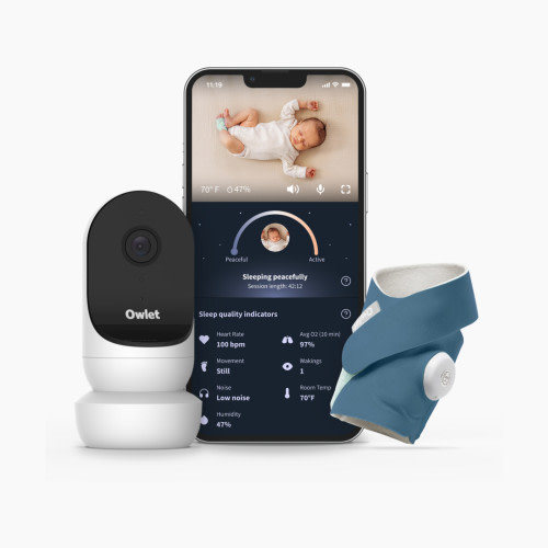 Owlet Dream Duo 3 Smart Baby Monitor - Bedtime Blue