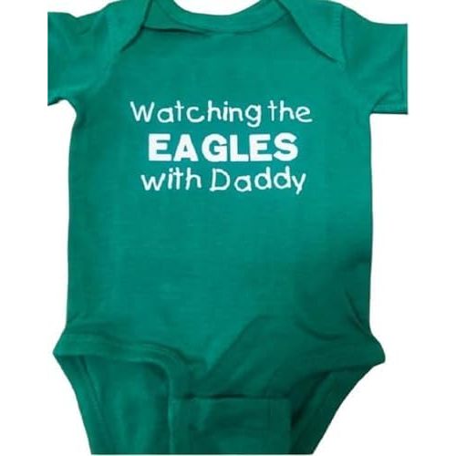 Eagles onesie ® baby bodysuit infant one piece daddy's little fan watching the birds free shipping