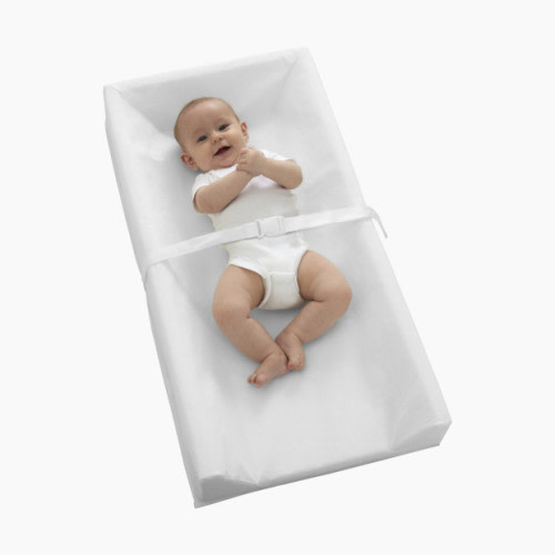 Soybean Comfort 3-Sided Contoured Diaper Changing Pad - White Peva