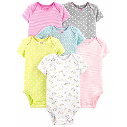 Simple Joys by Carter's baby-girls 6-pack Short-sleeve Bodysuit