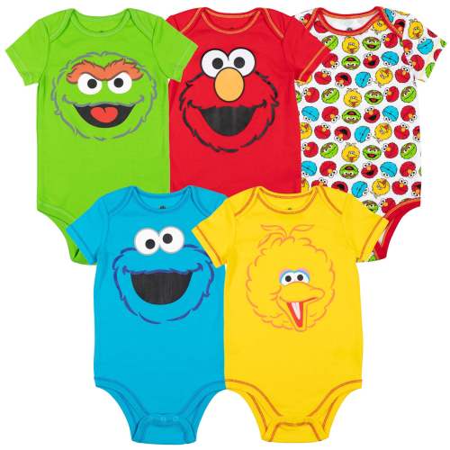 Sesame Street 5 Pack Bodysuits
