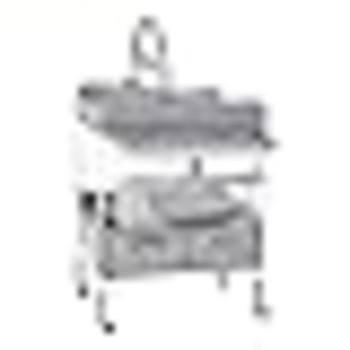 VEVOR Baby Changing Table, Foldable Diaper Change Station with 2 Fabric Drawers, Side Basket and Hanging Rod, Adjustable Height Changing Table with Lockable Wheels and 2 Star Toys, Light Gray