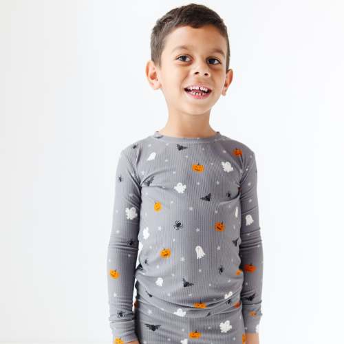 Halloween Boo Crew Small Ribbed Two-Piece Set