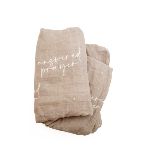 Answered Prayer Swaddle Blanket – OUR HOUSE ABOVE