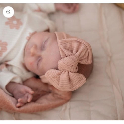 Dusty Pink Ribbed Baby Headband