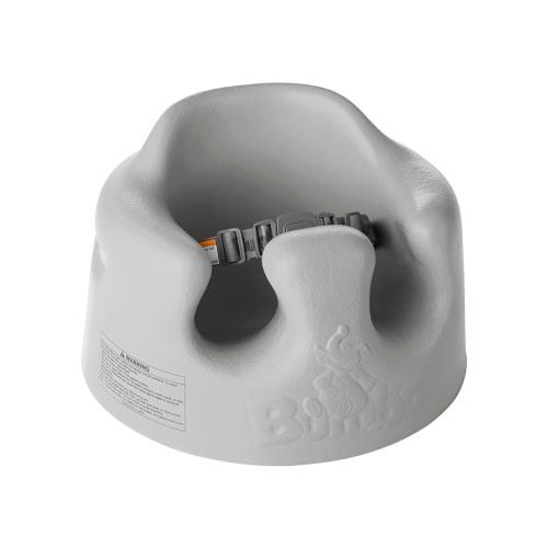 Bumbo Baby Infant Soft Foam Floor Seat with Adjustable Harness, Gray