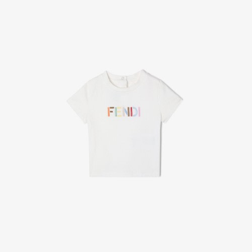 Baby T-shirt Jersey baby T-shirt with multicolour embroidery