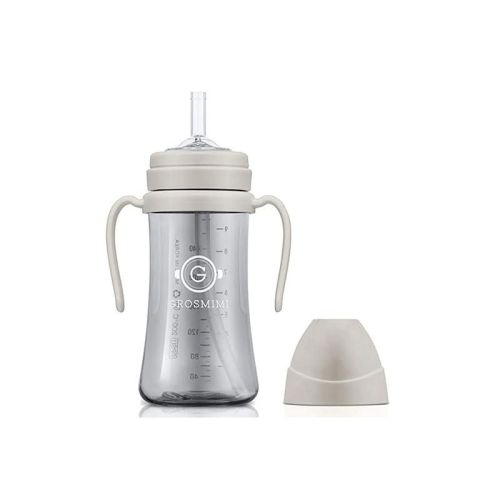 Grosmimi PPSU Straw Cup - 10oz (6 Months+) Beige 10oz