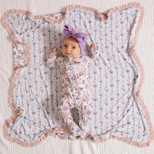 0-3 Months - Mariselle Footie Ruffled Zippered One Piece