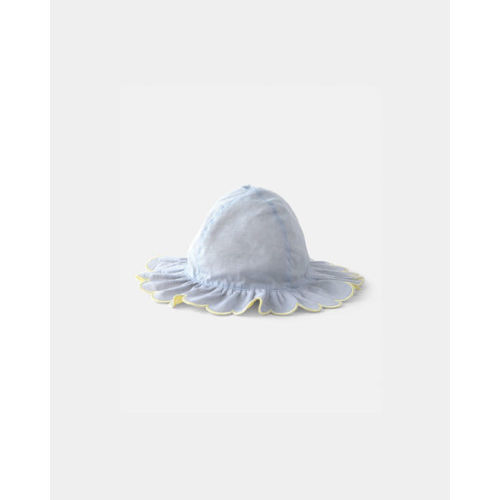 Baby Girl Cotton Scalloped Sunhat - Blue - OshKosh B'gosh | Carter's