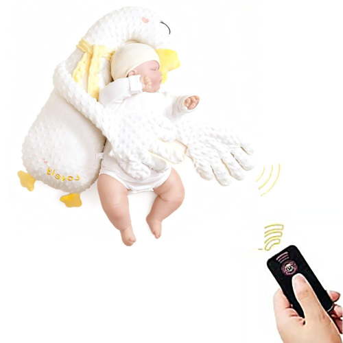 Smart Baby Soother with Realistic Patting & Warmth,Calming Sleep Aid for Newborns to Reduce Startle Reflex,3-Speed Adjustable Sleep Calming Device,Remote Control Patting Doll for 0-12 Months