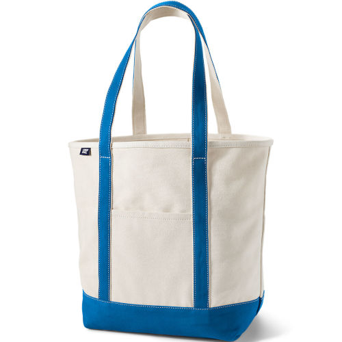 Medium 5 Pocket Open Top Canvas Tote Bag | Lands' End (Diaper Bag)