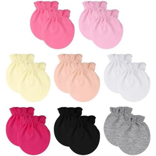 choyaxo 8 Pairs Baby Mittens Infant Mittens Baby Gloves for 0-6 Months Baby Boys Girls