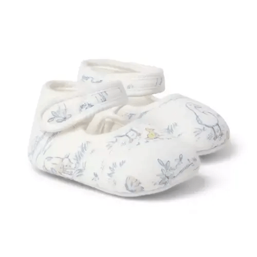 Baby White Farm Animal Toile Baby Farm Animal Toile Bootie by Janie and Jack