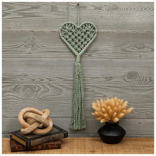 Tassel Heart Macrame Wall Decor