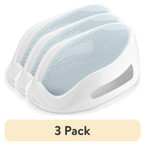 (3 pack) Angelcare Baby Bathtub Support Seat (Aqua), Ideal for Babies Less than 6 Months Old, 23 in Length