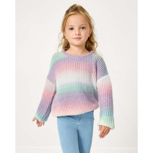 Frosty Ombre Drop Shoulder Sweater | Little Sleepies