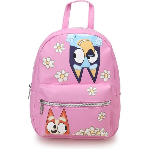 Fast Forward Bluey Girls Mini Backpack - Lightweight Cute Faux Leather Backpack for Girls With Adjustable Straps, Size One Size, Bluey Bingo Pink