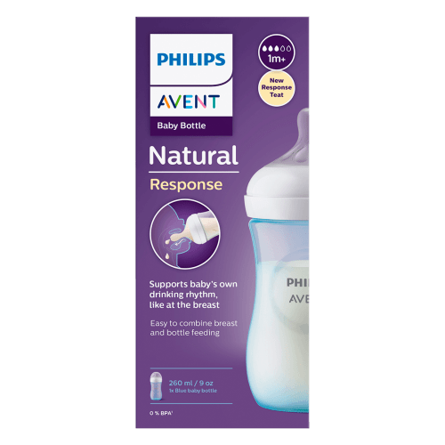 Tetero Natural Response Azul 9oz - Avent