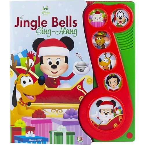 Disney Baby - Mickey Mouse Christmas Jingle Bells Sing-Along Song Book - PI Kids Board book – Sound Book, June 1, 2018