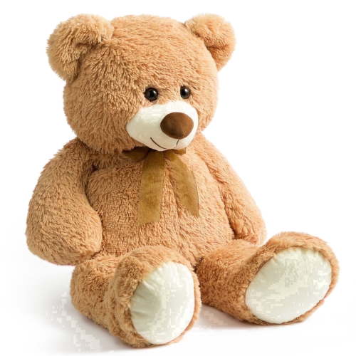 HollyHOME 36 Inch Giant Teddy Bear Big Plush Stuffed Animal Soft Cuddly Toy Gift for Girlfriend Kids Valentine's Day Tan