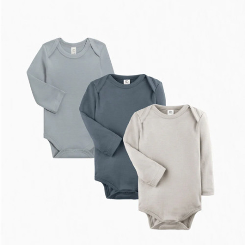 3-Pack Long Sleeve Bodysuit Bundle